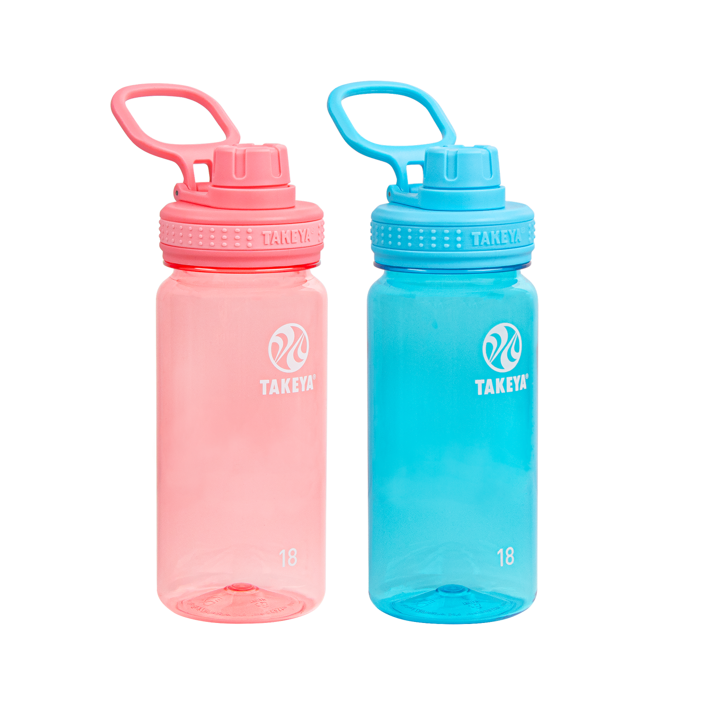 tritan-water-bottle-bundle-with-spout-lid-2-pack-o8 51475-Tritan-Spout-18-2pk-FlutterPink-BreezyBlue-Front_1.png