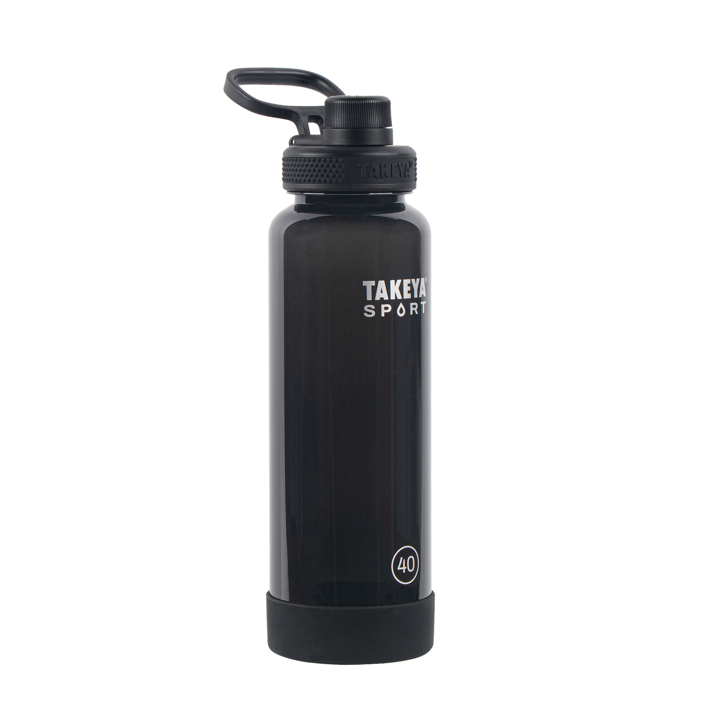 tritan-sport-water-bottle-with-spout-lid-l9 52023-TKS-Tritan-Spout-40-GrandSlamBlack-frontangle.png